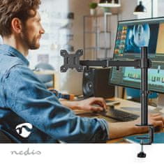 Nedis MMSIS110BK držák monitoru, full motion, 15 - 32", 8 kg, černá