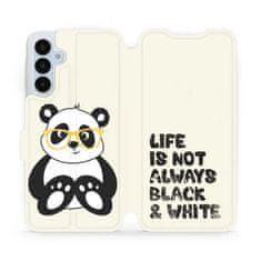 Mobiwear Knížkové flip pouzdro - Samsung Galaxy A25 5G - M041S Panda - life is not