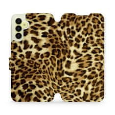 Mobiwear Flipové pouzdro na mobil Samsung Galaxy A15 / A15 5G - VA33P Leopardí vzor