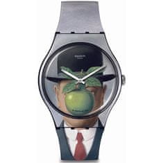 Swatch Le Fils de l`homme by Rene Magritte SUOZ350