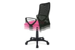 Autronic Kancelářská židle Kancelářská židle, látka MESH růžová / černá, plyn.píst (KA-B047 PINK)