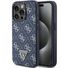 Guess Originální kryt GUESS hardcase 4G Triangle Metal Logo GUHCP15XPG4GPB for Apple iPhone 15 Pro Max , barva modrá