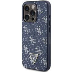 Guess Originální kryt GUESS hardcase 4G Triangle Metal Logo GUHCP15XPG4GPB for Apple iPhone 15 Pro Max , barva modrá