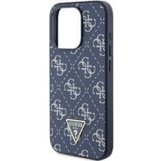 Guess Originální kryt GUESS hardcase 4G Triangle Metal Logo GUHCP15XPG4GPB for Apple iPhone 15 Pro Max , barva modrá