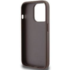 Guess Originální kryt GUESS hardcase 4G Stripe Collection GUHCP15LG4GLBR for Apple iPhone 15 Pro , barva hnědá