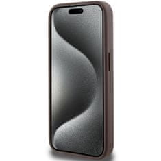 Guess Originální kryt GUESS hardcase 4G Stripe Collection GUHCP15LG4GLBR for Apple iPhone 15 Pro , barva hnědá