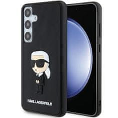 Karl Lagerfeld Originální kryt KARL LAGERFELD hardcase 3D Rubber Ikonik KLHCS24S3DRKINK pro Samsung Galaxy S24 , barva černá