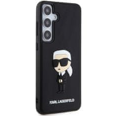 Karl Lagerfeld Originální kryt KARL LAGERFELD hardcase 3D Rubber Ikonik KLHCS24S3DRKINK pro Samsung Galaxy S24 , barva černá