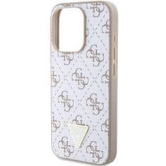 Guess Originální kryt GUESS hardcase 4G Triangle Metal Logo GUHCP15LPG4GPH for Apple iPhone 15 Pro , barva bílá