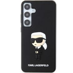 Karl Lagerfeld Originální kryt KARL LAGERFELD hardcase 3D Rubber Ikonik KLHCS24S3DRKINK pro Samsung Galaxy S24 , barva černá