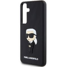 Karl Lagerfeld Originální kryt KARL LAGERFELD hardcase 3D Rubber Ikonik KLHCS24S3DRKINK pro Samsung Galaxy S24 , barva černá