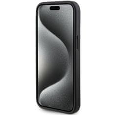 Guess Originální kryt GUESS hardcase 4G Triangle Metal Logo GUHCP15SPG4GPK for Apple iPhone 14/15 , barva černá