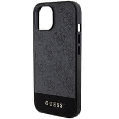Guess Originální kryt GUESS hardcase 4G Stripe Collection GUHCP15SG4GLGR for Apple iPhone 14/15 , barva šedá