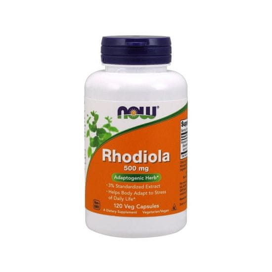 NOW Foods NOW Foods Rhodiola rosea 500 mg (120 tobolek) BI3789