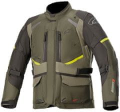 Alpinestars bunda ANDES V3 DRYSTAR forest/military žluto-zeleno-šedo-hnědá 2XL