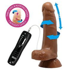 LyBaile Baile Beautiful Easton Dildo 7,3″ (19 cm), realistické rotující dildo