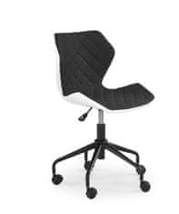Intesi Kvíz Černá černobílá kancelářská židle