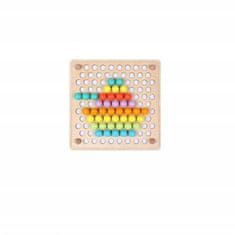 KOMFORTHOME Montessori dřevěné puzzle Mozaika Kuličky Puzzle