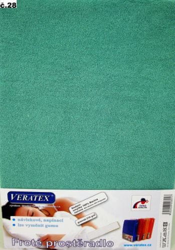 Veratex Veratex Froté prostěradlo postýlka 60x120 cm (č.28-tm.zelená)