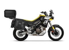 SHAD Kompletní sada sedlových brašen TERRA TR40 adventure a hliníkového kufru SHAD TERRA TR55 PURE BLACK, včetně montážní sady APRILIA TUAREG 660