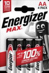 Energizer Alkalické baterie Max - 1,5 V, typ AA, 4 ks