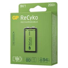 GP Nabíjecí baterie ReCyko - článek,9V,200mAh,1ks