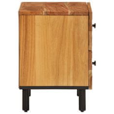 Greatstore Noční stolek 40 x 33 x 46 cm masivní akáciové dřevo