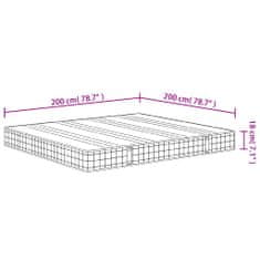 Petromila Matrace s bonnellovými pružinami medium 200 x 200 cm