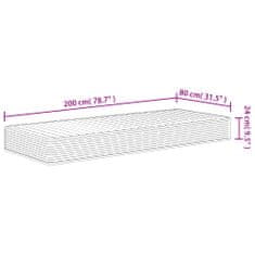 Petromila Pěnová matrace středně měkká 80 x 200 cm