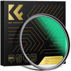 K&F Concept UV FILTR Ultra Low Reflection K&F CONCEPT NANO-X MRC 67 mm 67 mm