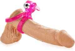 XSARA Gelový, elastický ring na penis a varlata, návlek s výstupkem stimulujícím klitoris - 72676605
