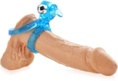 XSARA Gelový, elastický ring na penis a varlata, návlek s výstupkem stimulujícím klitoris - 70522923