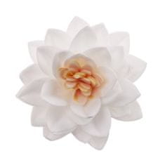 Dekora Květy bílé z jedlého papíru 7cm 15ks bílé -