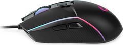 Nedis Gaming Mouse | Kabelové | 800 / 1200 / 2400 / 3200 / 4800 / 7200 dpi | Nastavitelné DPI | Počet tlačítek: 6 | Pro praváky | 1.50 m | LED