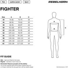 Rebelhorn bunda na Motorku Fighter Black/Flo Red 50