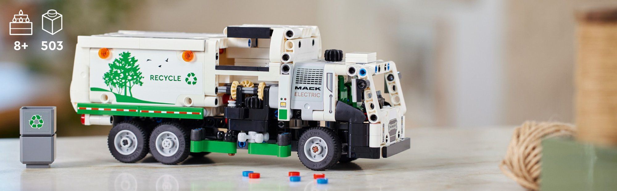 LEGO Technic 42167 Popelářský vůz Mack LR Electric