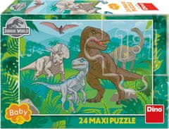 Dino Puzzle Jurský svět MAXI 24 dílků