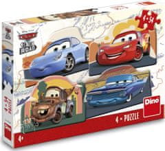 Dino Puzzle Cars: Na cestě 4x54 dílků