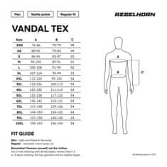 Rebelhorn bunda VANDAL Textile černo-bílá XL