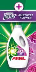 Ariel + Tekutý Prací Prostředek Touch Of Lenor Amethyst Flower 3l, 60 Praní