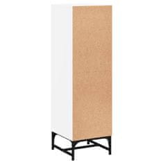 Vidaxl Highboard se skleněnými dvířky bílý 35 x 37 x 120 cm