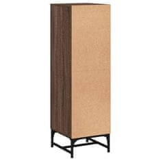 Vidaxl Highboard se skleněnými dvířky hnědý dub 35 x 37 x 120 cm