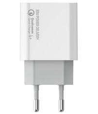 ColorWay 1x USB a 1x USB-C/ turbo síťová nabíječka/ 30W/ 100V-240V/ Bílá