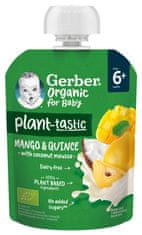 Gerber Organic ovocná kapsička mango a kdoule s kokosovým mlékem 16 x 80 g