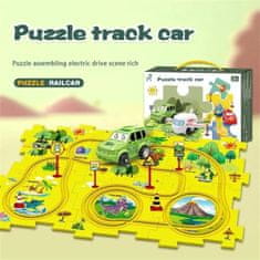 JOJOY® Puzzle s kolejovou dráhou | ZOOMSTER Dinosaurus