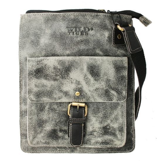 Wild Tiger Pánská kožená crossbody s přezkou Chris