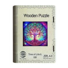 Dřevěné puzzle Tree of Life A3 svítící ve tmě