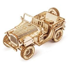 3D dřevěné puzzle Vojenský džíp - 369 dílků