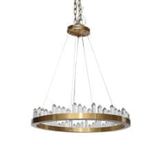 Venus Crystal kulatý lustr GOLD s křišťály 60 cm Vildevik 11241