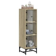 Vidaxl Highboard se skleněnými dvířky dub sonoma 35 x 37 x 120 cm